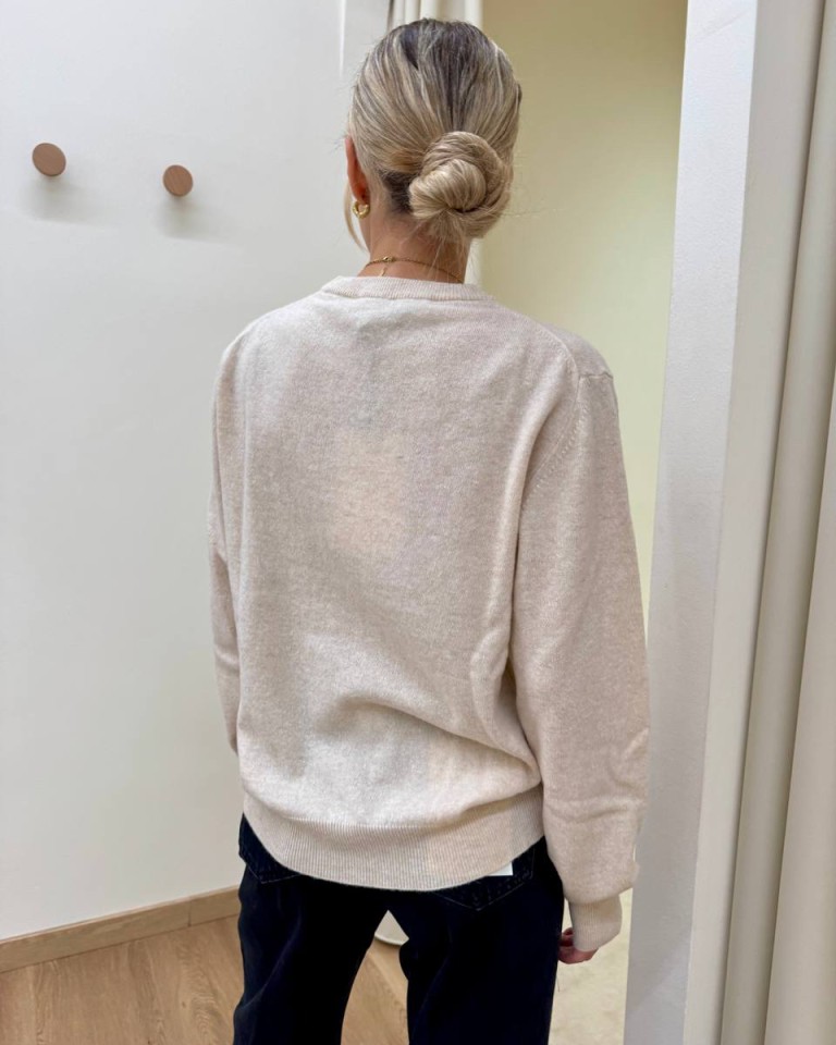Maglione basic con lana burro HaveOne Shop Online Maglione basic con lana burro HaveOne