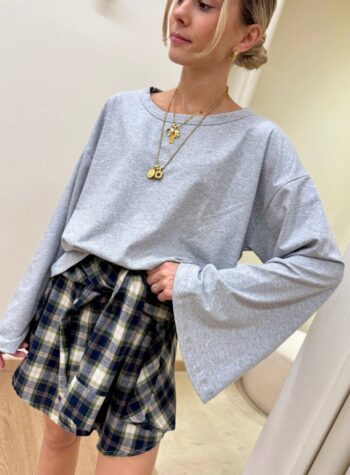 Shop Online Maglia maniche ampissime grigio mélange HaveOne