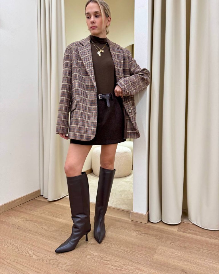 Giacca con lana check multicolor HaveOne Shop Online Giacca con lana check multicolor HaveOne