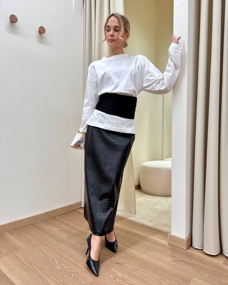 Maglia over panna fascia in raso nera HaveOne Shop Online Maglia over panna fascia in raso nera HaveOne