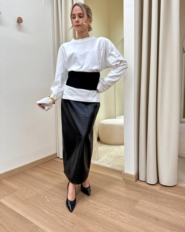 Longuette ecopelle stampa cocco nera HaveOne Shop Online Longuette ecopelle stampa cocco nera HaveOne