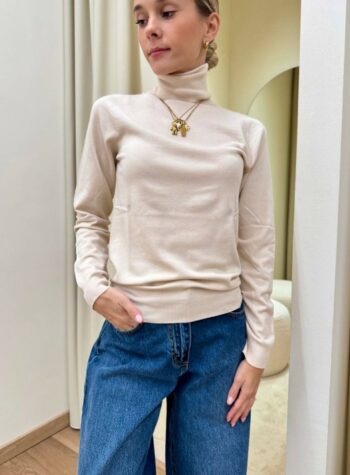 Shop Online Dolcevita maglia rasata talco Kontatto