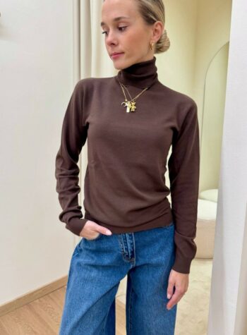 Shop Online Dolcevita maglia rasata moka Kontatto