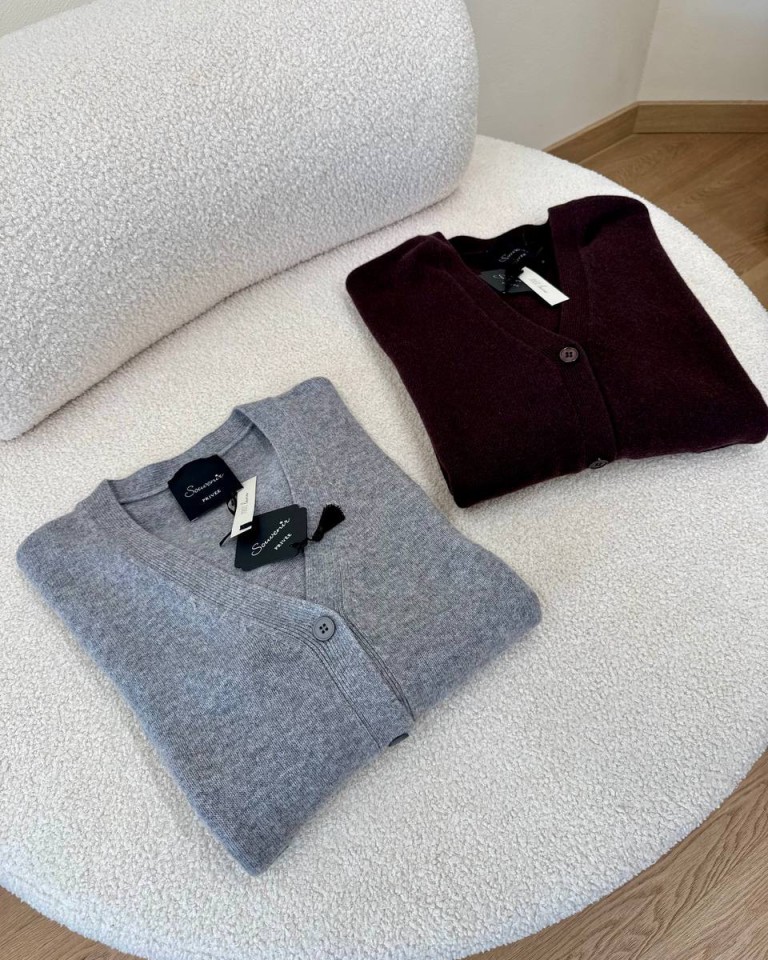 Cardigan over tasche a toppa grigio Souvenir Shop Online Cardigan over tasche a toppa grigio Souvenir