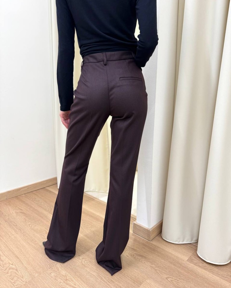 Pantalone flare bordeaux Mar De Margaritas Shop Online Pantalone flare bordeaux Mar De Margaritas
