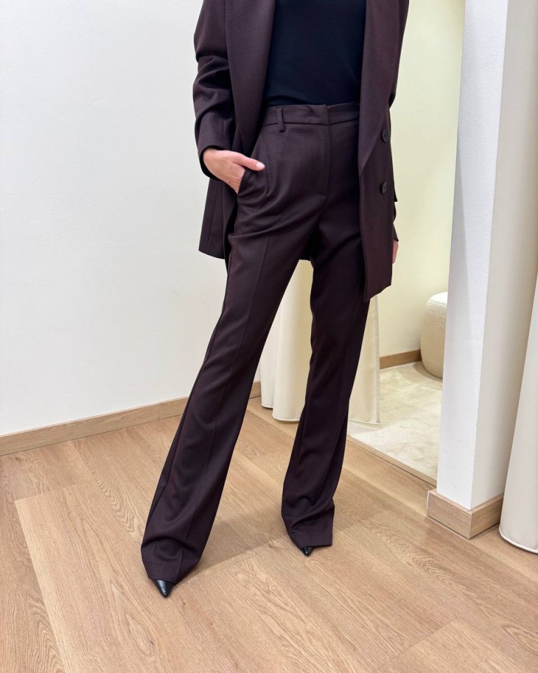 Pantalone flare bordeaux Mar De Margaritas Shop Online Pantalone flare bordeaux Mar De Margaritas