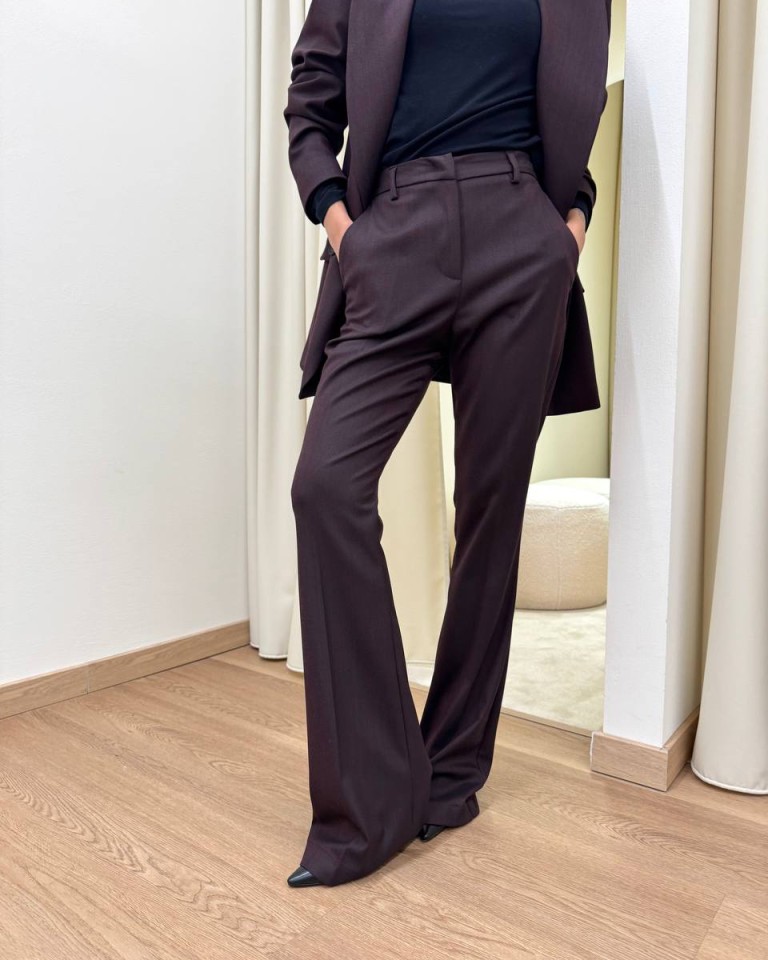 Pantalone flare bordeaux Mar De Margaritas Shop Online Pantalone flare bordeaux Mar De Margaritas