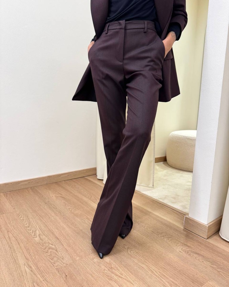 Pantalone flare bordeaux Mar De Margaritas Shop Online Pantalone flare bordeaux Mar De Margaritas