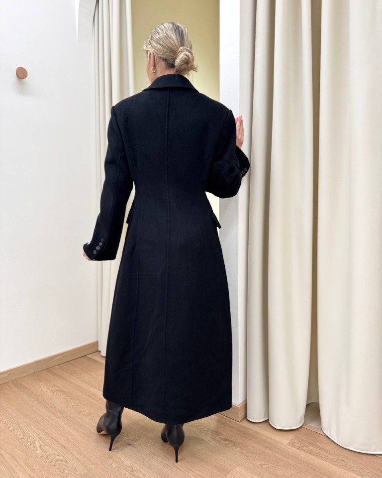 Cappotto Hand Made doppiopetto avvitato nero HaveOne Shop Online Cappotto Hand Made doppiopetto avvitato nero HaveOne
