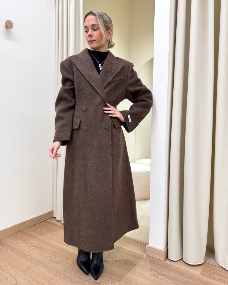 Cappotto Hand Made doppiopetto avvitato moro HaveOne Shop Online Cappotto Hand Made doppiopetto avvitato moro HaveOne