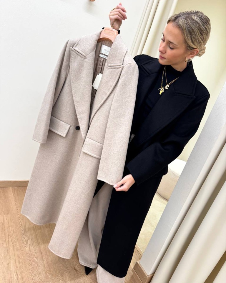 Cappotto Hand Made lungo doppiopetto tortora mélange Vicolo Shop Online Cappotto Hand Made lungo doppiopetto tortora mélange Vicolo