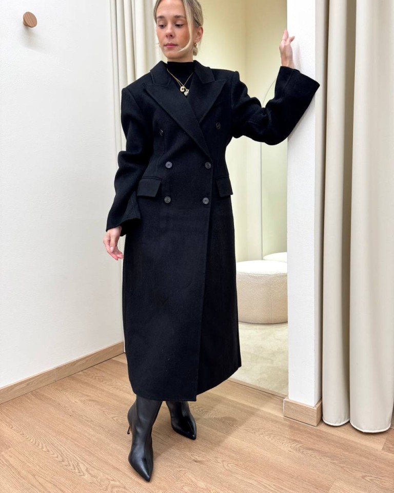 Cappotto Hand Made doppiopetto avvitato nero HaveOne Shop Online Cappotto Hand Made doppiopetto avvitato nero HaveOne