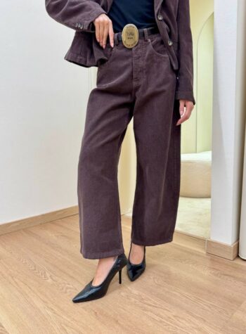 Shop Online Pantalone LONDRA velluto a coste moro Tensione In