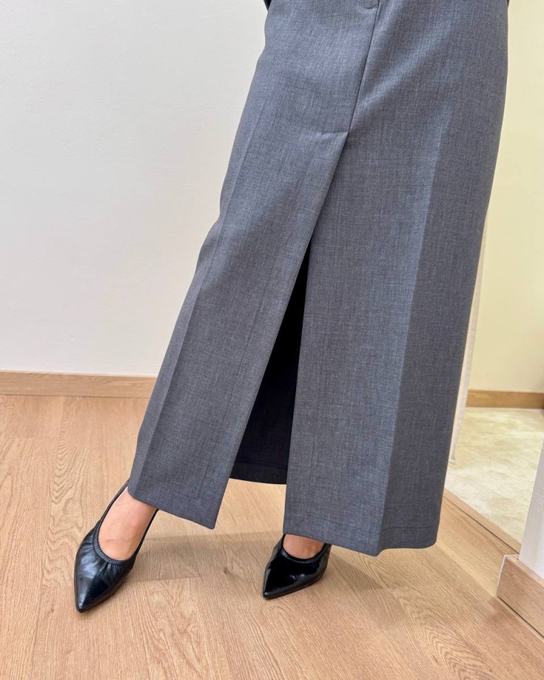 Gonna spacco davanti grigio scuro Tensione In Shop Online Gonna spacco davanti grigio scuro Tensione In