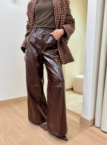 Shop Online Pantalone ecopelle moro Vicolo