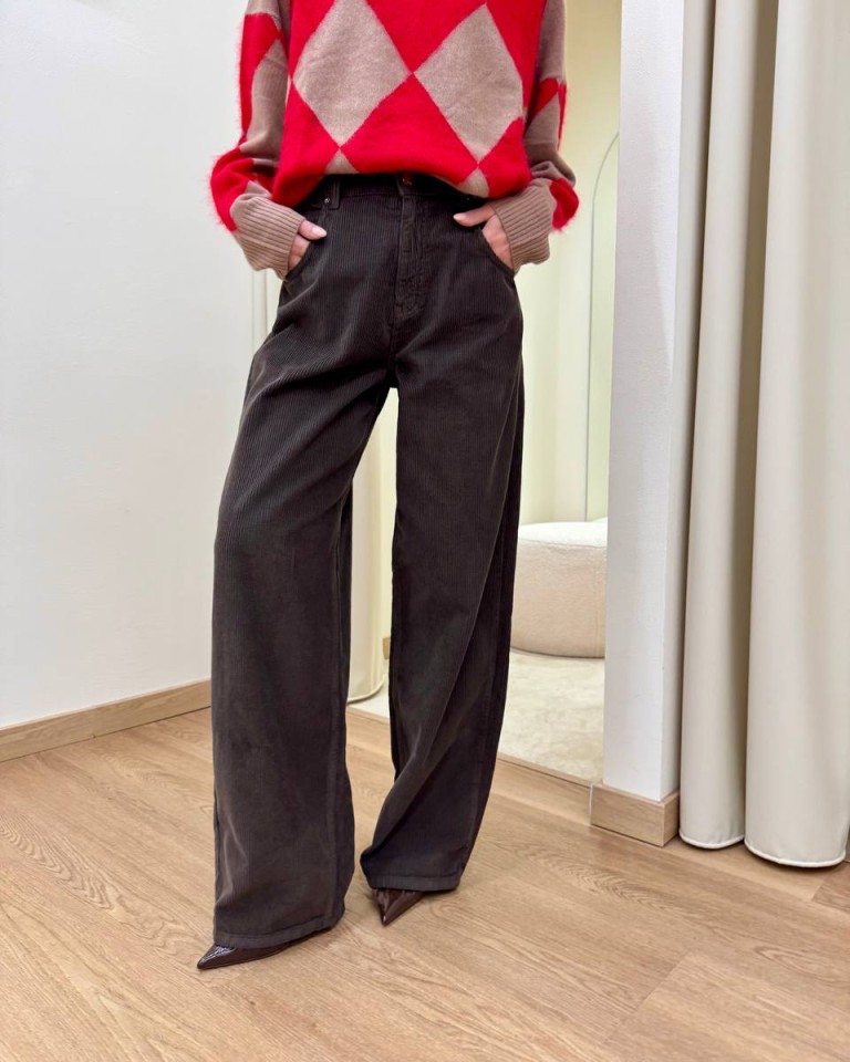Pantalone MIA velluto rocciatore moro Vicolo Shop Online Pantalone MIA velluto rocciatore moro Vicolo