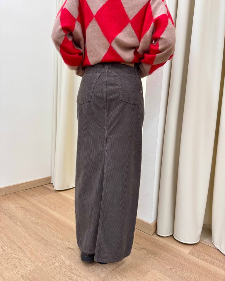 Gonna OLIVIA in velluto rocciatore moro Vicolo Shop Online Gonna OLIVIA in velluto rocciatore moro Vicolo