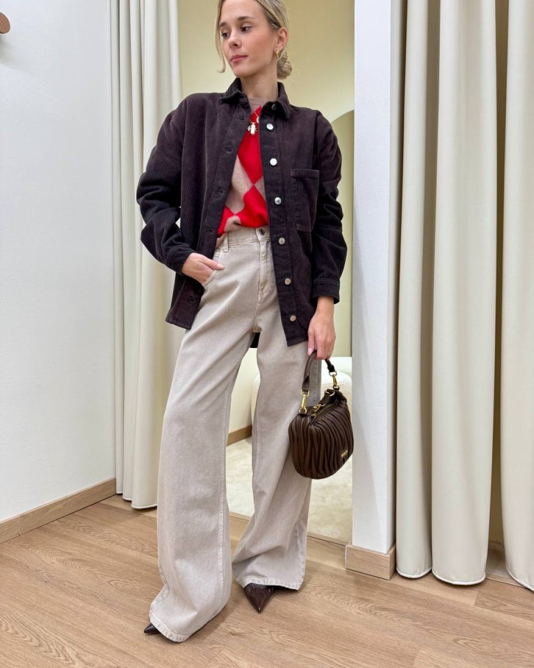 Camicia CLOTILDE in velluto rocciatore moro Vicolo Shop Online Camicia CLOTILDE in velluto rocciatore moro Vicolo