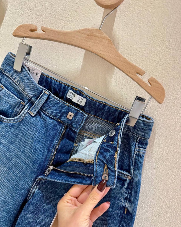 Jeans Bella barrel blu medio Name It Shop Online Jeans Bella barrel blu medio Name It