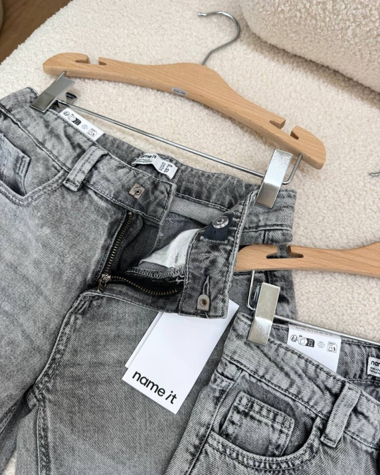 Jeans Rose wide leg grigio Name It Shop Online Jeans Rose wide leg grigio Name It