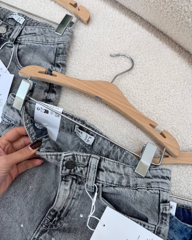 Jeans grigio con strass Name It Shop Online Jeans grigio con strass Name It