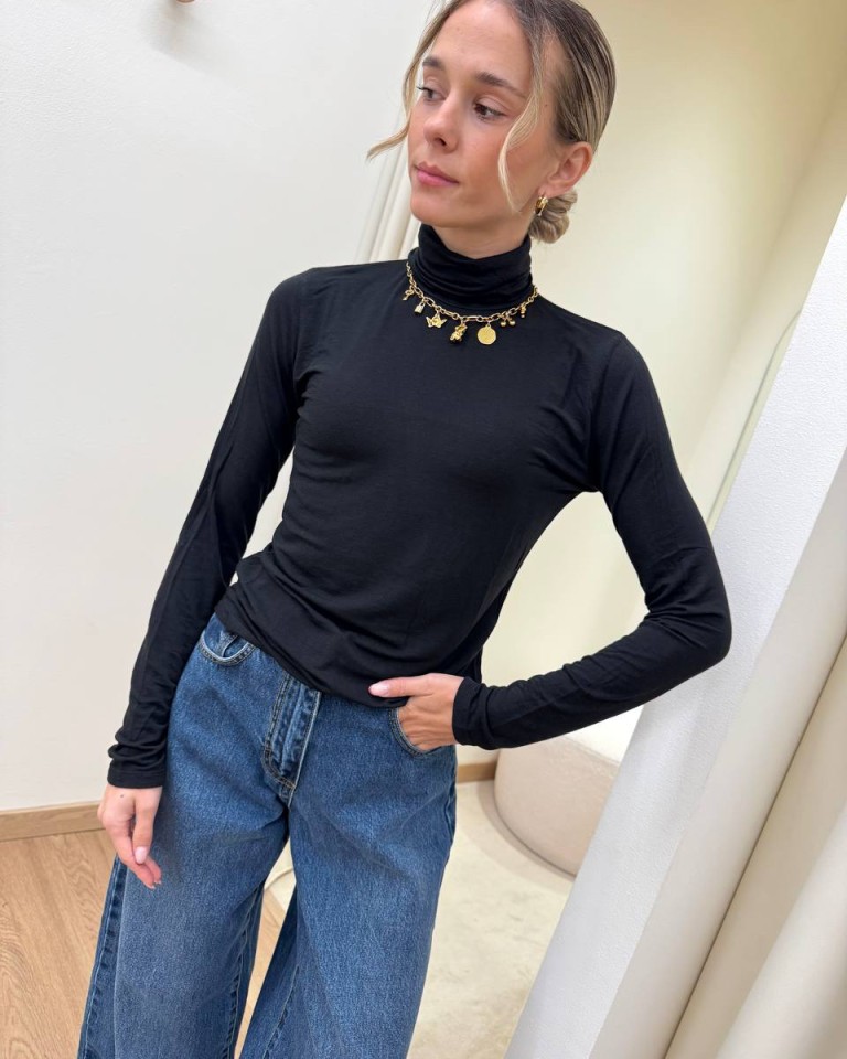 Dolcevita misto cashmere nero HaveOne Shop Online Dolcevita misto cashmere nero HaveOne