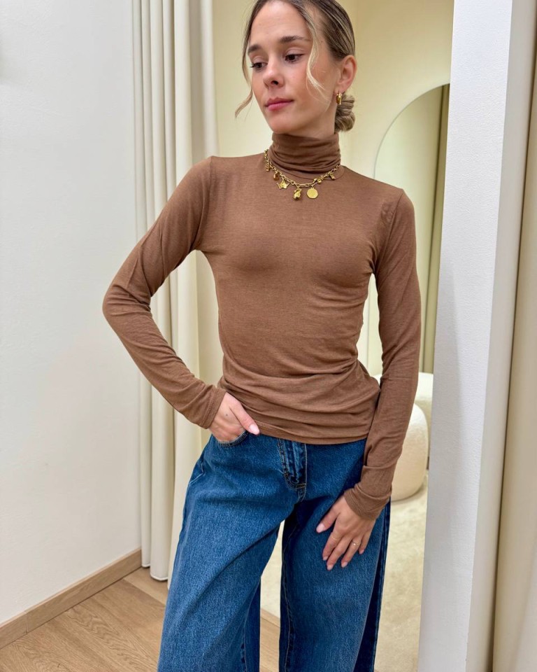 Dolcevita misto cashmere tabacco HaveOne Shop Online Dolcevita misto cashmere tabacco HaveOne