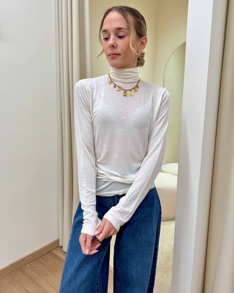 Dolcevita misto cashmere burro HaveOne Shop Online Dolcevita misto cashmere burro HaveOne