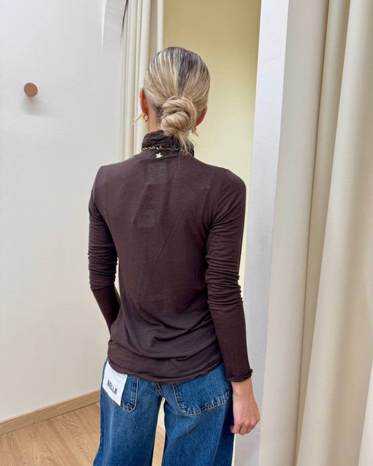 Maglia second skin collo alto moro Souvenir Shop Online Maglia second skin collo alto moro Souvenir
