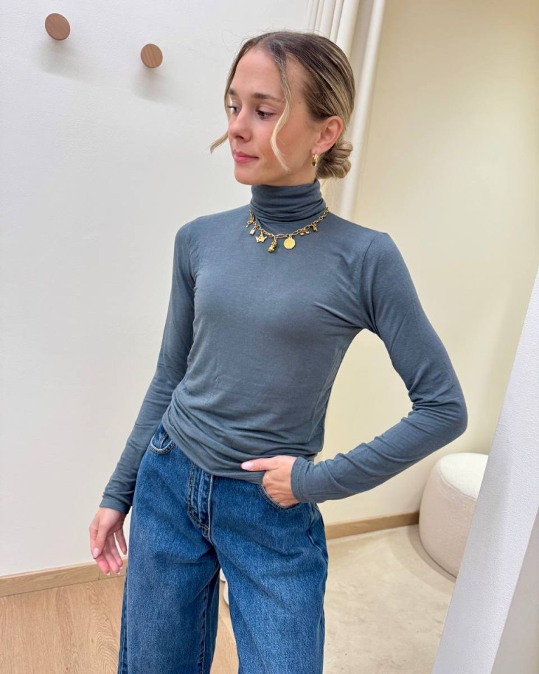 Dolcevita misto cashmere grigio scuro HaveOne Shop Online Dolcevita misto cashmere grigio scuro HaveOne