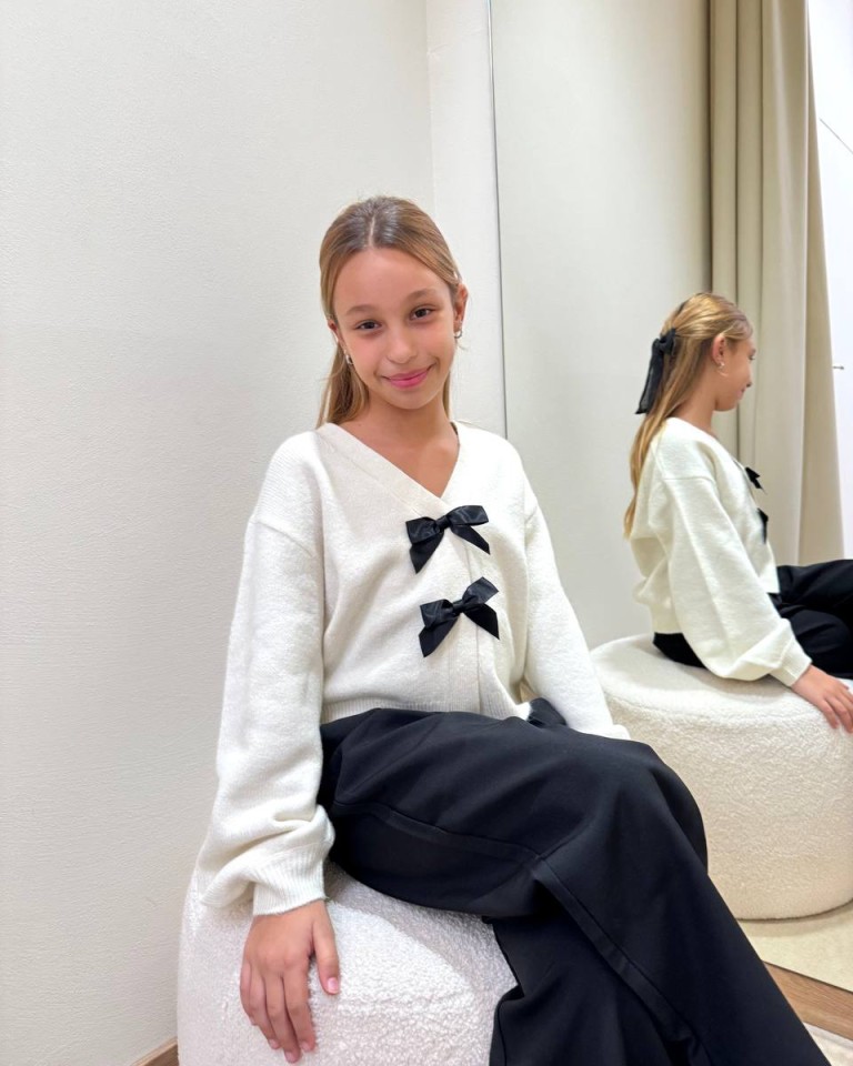 Cardigan con fiocchi in raso panna Name It Shop Online Cardigan con fiocchi in raso panna Name It