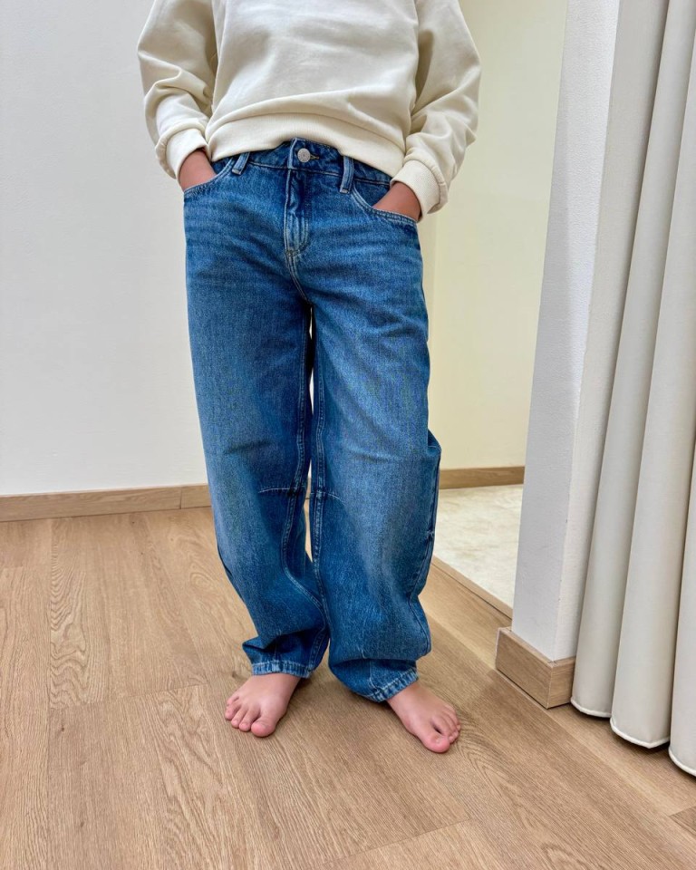 Jeans Bella barrel blu medio Name It Shop Online Jeans Bella barrel blu medio Name It