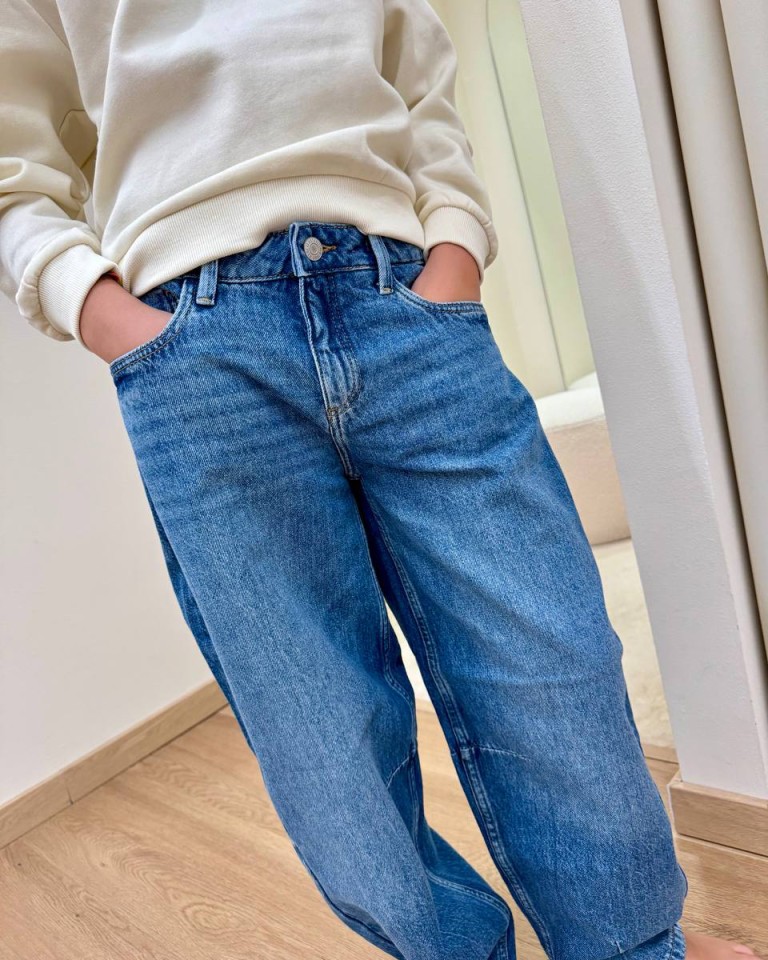 Jeans Bella barrel blu medio Name It Shop Online Jeans Bella barrel blu medio Name It