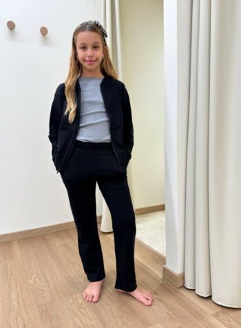 Shop Online Pantalone in felpa garzata nero Name It