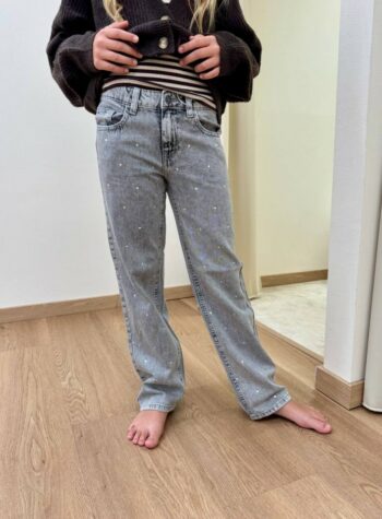 Shop Online Jeans grigio con strass Name It