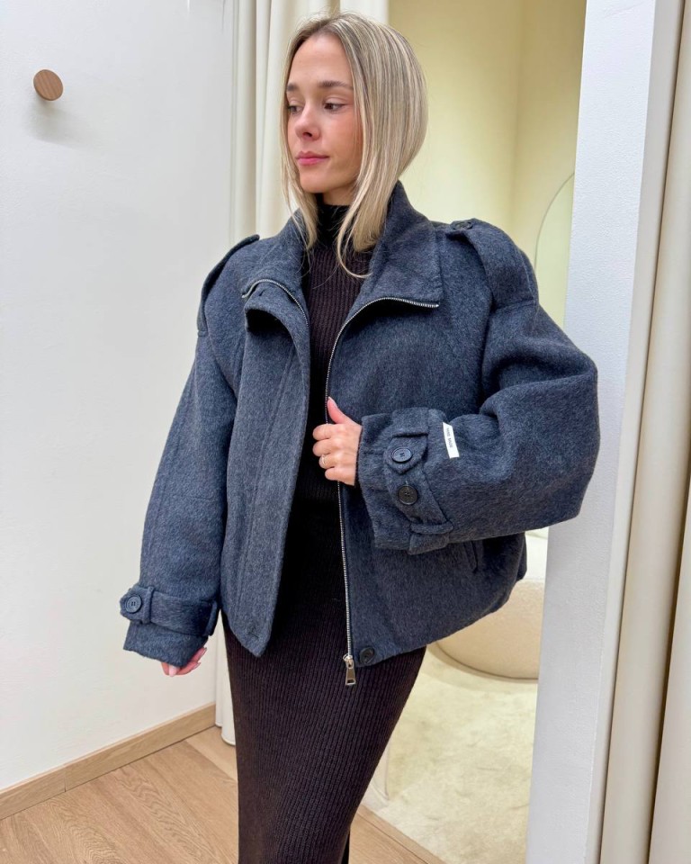 Cappotto Hand Made manica pipistrello grigio Kontatto Shop Online Cappotto Hand Made manica pipistrello grigio Kontatto